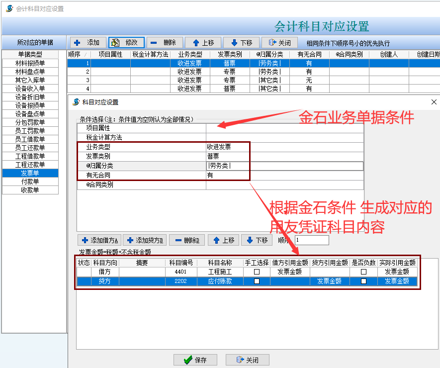 會計科目對應(yīng)